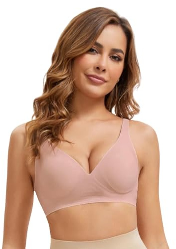 ANAISSA Sujetador Sin Aros Soft Stretch Magic. Sujetador Push Up Invisible con Copas Extraíbles. Sostenes de Mujer Sin Costuras y Corte Láser. Sostenes de Mujer Sin Aros. Máximo Soporte y Comodidad