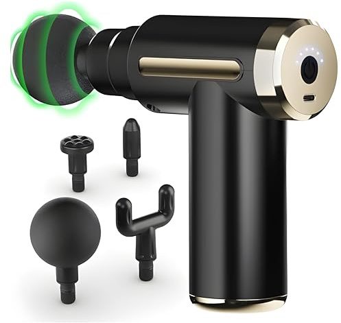 Pro Massage Gun for Muscle Pain Relief - Gifts for Men & Women, 4 Heads, 6 Speeds, Back, Neck & Leg Massager, Body Sculpting Machine, Fitness Gadgets- Dad Gift Birthday & Christmas