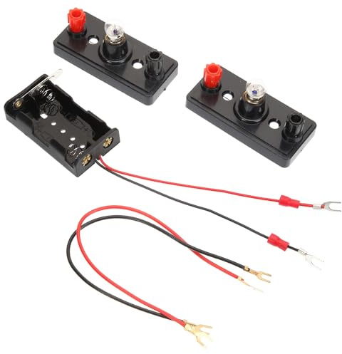 MUSISALY Kit de Experimentos Eléctricos Interruptor, Cables y Bombillas, Paquete Educativo DIY para Circuito en Serie y Paralelo, Juguetes Científicos para Aprendizaje Escolar y Física