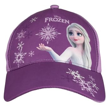 Disney Frost keps för flickor – Elsa Frozen barn keps basebollkeps justerbar lila