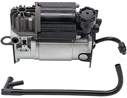 AIRSUSFAT 2203200104 W211 Air Suspension Compressor Pump with Relay and pipe For Mercedes Benz 2000-2009 W220 W211 W219 S211 CLS500 S430 S500 Airmatic Air Ride Compressor Pump A2113200304 A2193200004