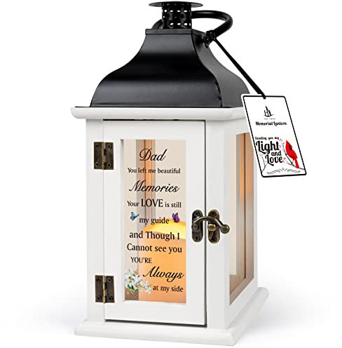 Linterna conmemorativa, regalos de condolencias por la pérdida del padre, regalos conmemorativos por la pérdida del padre, regalos funerarios pensados para la pérdida del padre, regalos de recuerdo