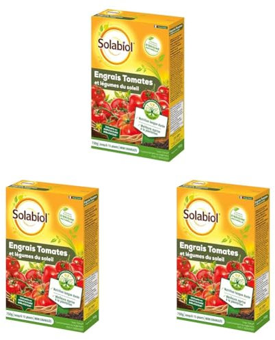 SOLABIOL Engrais Tomates et Légumes Fruits - 750g - Utilisable en Agriculture Biologique SOTOMY750 (Lot de 3)
