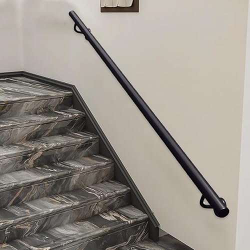 Gaommini Ringhiere per Scale a Muro, corrimano per Scale in Ferro battuto, capacità di carico di 600 libbre, per Esterni, Interni, portici, terrazze, soppalchi, corridoi da Giardino(600cm)