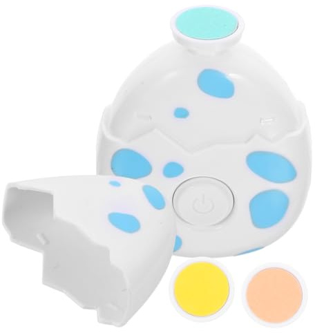 HAPINARY Esmalte De Uñas Eléctrico Para Bebés Pulidor De Uñas Cuidado De Manicura Eléctrica Cabezales De Lija Diseño De Huevo De Dinosaurio Para Bebés