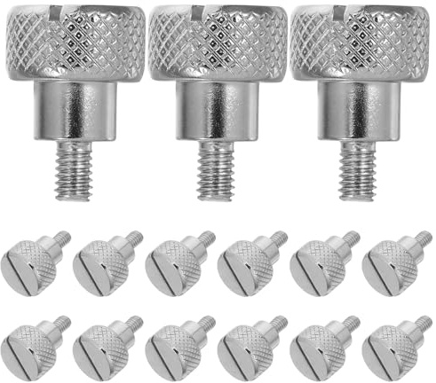SUPVOX 20 Viti a Testa Zigrinata per Piedino Premistoffa Filettatura in Acciaio Inox 5mm, Vite di Serraggio per Macchina da Cucire Industriale e Domestica, Accessori per Sostituzione