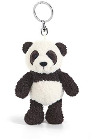 NICI 41078.0 Wild Friends Porte-clés Panda Yaa Boo 10 cm Noir/Blanc