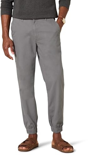 Amazon Essentials - Pantalones deportivos de corte recto para hombre ,Gris oscuro ,US L (EU L)