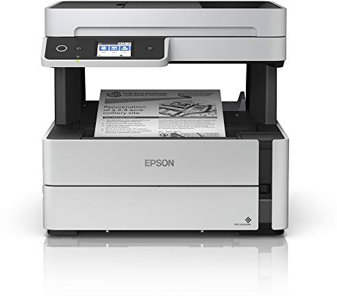Epson EcoTank ET-M3170 Wireless Monochrome All-in-One Supertank Printer with ADF, Fax and Ethernet PLUS 2 Years of Unlimited Ink*, White