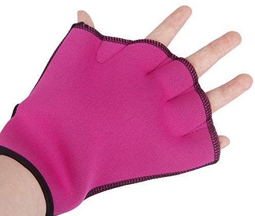 Unisex Schwimmhandschuhe Swimpaddles Aqua Handschuhe Schwimmen Aqua Fit Trainingsübung Flippers Hand Paddel Trainingstool Sport im Wasser Wassergymnastik Schwimmen für Erwachsene und Jugendliche