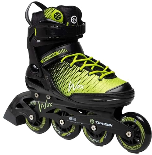 TEMPISH Wox Fitness Patines en línea para Hombre, Agarre óptimo y Comodidad cómoda, para Fitness y Ocio, en línea, Negro/Verde, 44