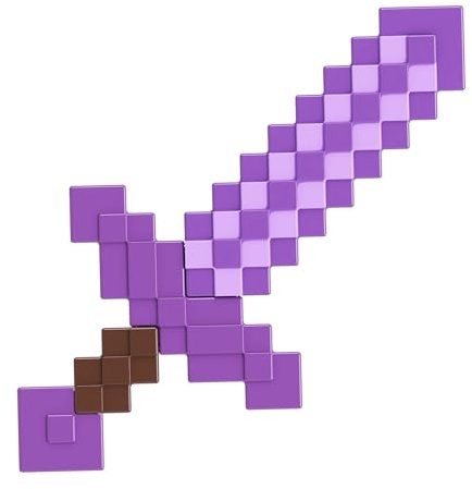 Mattel Minecraft Enchanted Sword, Kid-Sized Wearable Accessory for Role-Play & Costumes