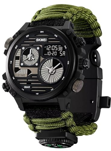 Findtime Militär Digitaluhr für Herren - Stoppuhr, Sport Armbanduhr, Outdoor Tactical Wasserdicht Chronograph - Groß Military Watch für Männer und Jungen