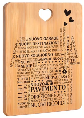 Regali per la Casa, Accessori Casa, Regali per Casa Nuova, Idee Regalo Casa Nuova, Regali per la Nuova Casa per Familiari, Parenti, Amici e Colleghi Tagliere in Bambù.