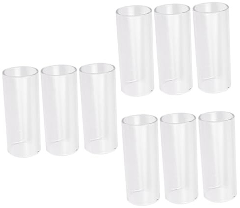 BESTonZON Sets Guitar Slide Acoustic Heat Treated Glass Slide Smooth Gliding Pcs
