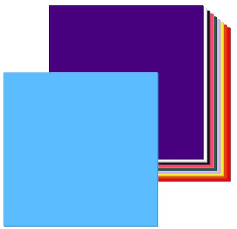 Lot de 12 plaques en plastique acrylique 20 x 20 cm Plaques acryliques de 3 mm - Plaques en fonte - Plaque de découpe laser colorées pour cadres photo, peinture, exposition de projets (10 couleurs)