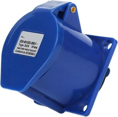 1 Uds ZQ-323 enchufe Industrial impermeable 3 agujeros 32A enchufe directo for equipos de construcción y mecánicos(Hollow)