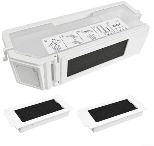 Cubo de basura de repuesto con filtro para T30 PRO para, para T30 para, T30S para robot aspirador combinado, caja de residuos de plástico ABS de alta eficiencia