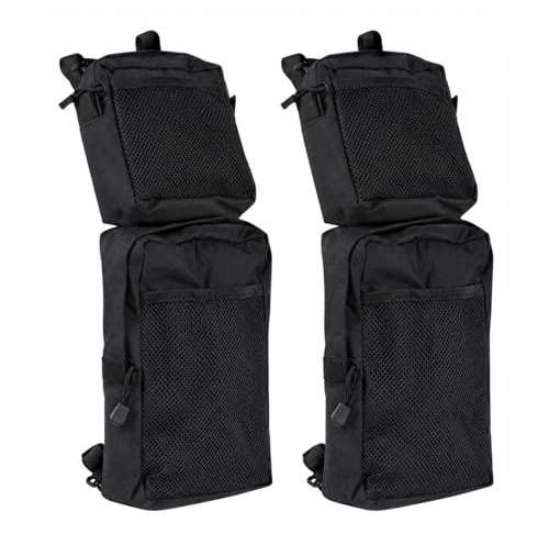 FCOUIID Coco – Lot de 2 Sacs de Selle de réservoir pour VTT, Sac de Rangement pour remorque, Sac de Chasse (Noir)