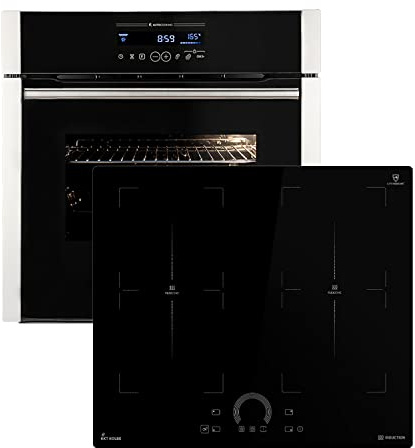 Cucina: 60cm Forno da incasso EB8016ED + 59cm Piano Cottura Induzione IH85904FZ | Catalisi | Rosticceria | Funzione pizza | Griglia | Aria calda | Cassetti telescopici | SET8016IH594FZ