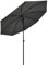 2 meter Balkonschirm von BASER mit verstellbarer Höhe & Neigbar/Kippbar - 240G lösungsgefärbtes Polyester, Flexible Fiberglas Streben - Windstabil & Zertifiziert UV-Schutz