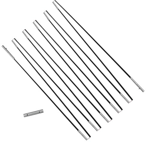 Baunsal® Fiberglasstangen (FGIS) Ersatzteile Ersatz-Stangen für Trampolin Ø 427-430 cm mit innenliegenden Sicherheitsnetz – stabile Fiberglas Stangen die Verbindung zwischen Netz und Netzstangen