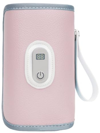 Calentador de biberones para leche materna, pantalla digital de temperatura constante, portátil para calentar botellas de leche, calentador de botellas de agua caliente para el hogar, viajes
