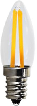 Fengyan Lighting, Förpackning om 2, LED glödtrådsljuslampa AC220V 1,5W 180 Lumen liten spotlight LED-kylskåpslampa Lampa(Transparent,Vit)