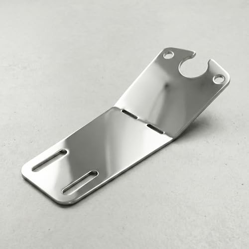 Simson Kennzeichenhalter S50 S51 S53 S70 SR50 Schwalbe KR51/2 Halterung für Rücklichtbefestigung Edelstahl poliert