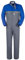 take time/lancelot Tuta da Lavoro Collo Coreana Grigio Blu Royal Gabardine 245 G/M A41207 (S)