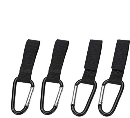 Lankater 4pcs Universaltasche Haken Für Rollstuhl-spaziergänger-karabiner Klipp-Baby-Kinderwagen-Tasche Haken Einkaufstasche Clip Zubehör