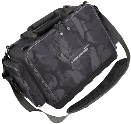 Fox Rage Voyager Camo Large Stacker 48x30x24cm - Tasche Angeltasche, Kunstködertasche zum Transportieren von Hardbaits & Softbaits
