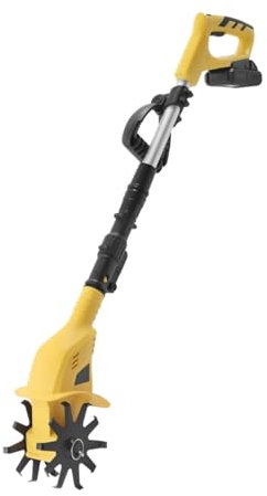 Elektrische Motorhacke, kabellos, Gartenkultivator, elektrisch, drehbar, Arbeitsbreite 10 cm, Arbeitstiefe 17 cm