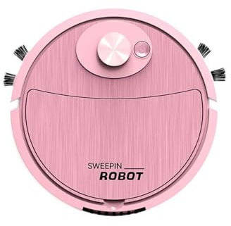 Robot Vacuum Cleaner Sweeping Robot Automatic Vacuum Robot Ultra Slim Quiet Cleans Hard Floors To Medium Pile Carpets Integral Memory Multiple Cleaning Modes 2er Herd (Pink, One Size)