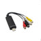 Powice USB 2.0 Audio Video Grabber Konverter, Video Grabber, Videokassetten Digitalisieren, VHS Digitalisieren für VHS VCR DVD zur Video Digitalisierung und Bearbeitung für Windows11/10/8/7/Mac