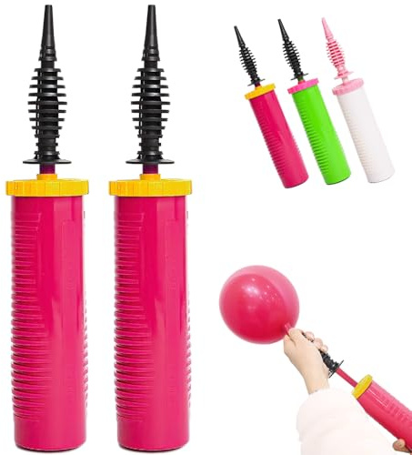 (2 Pack) Balloon Pump Hand Manual Inflator, Balloons Manual Pump Blower Pump suitable for Party Decoration Ballons Arch Kit Balloon Garland Foil & Confetti Ballon