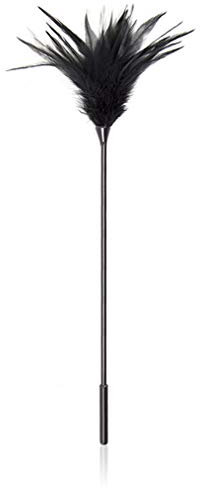 Federkitzler Sex Feder Flirten Spanking Paddle Erotik sex streichelfreund Körper toys für Männer Frauen,Federpuschel Liebes Verwöhn Massage SM Bondage Bett Fesseln sexspielzeug für Paare Schwarz