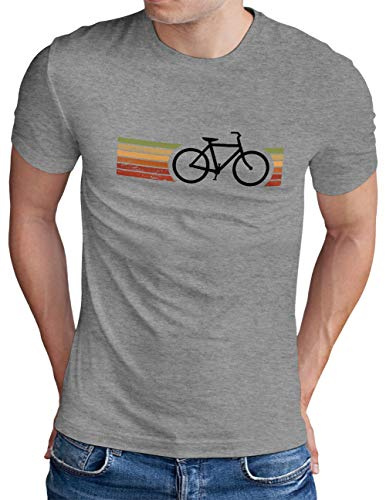 OM3® Retro cykel-t-shirt – herr – cyklist cyklist cykling cyklist – S – 5XL, Ljunggrå, XL