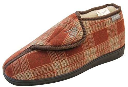 Zapatillas ortopédicas Dunlop para hombre con cierre de toque ajustable, 40 2/3 EU