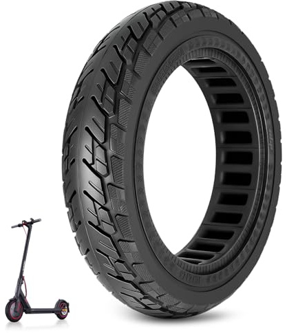 Prodrocam 250x54 Neumáticos completos para Xiaomi Mi4 Lite/Pro Scooter Eléctrico, 10 x 2.125 Neumáticos de Goma Sólida para Ninebot F20 F25 F30 F40 Scooter, 10 pulgadas Neumáticos Sólidos Delantero