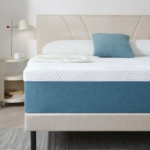 Hiimgo Double Mattress, 25CM Memory Foam Mattress, Breathable Medium Firm, Perfect for Body Support, Durable for Double Bed (135x190x25cm)