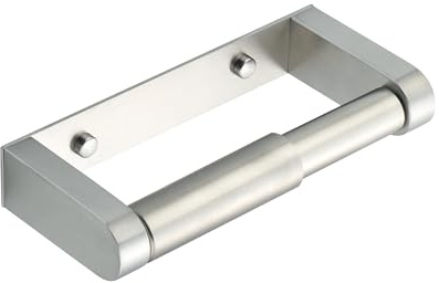 Mooche Porte-Papier Toilette Support Mural, Porte Rouleau Papier Toilette sans Perçage en 304 Acier Inoxydable, pour Toilettes et Cuisines/Salle de Bain, Brossé