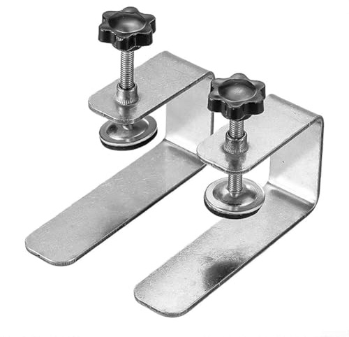 Pinces d'installation avant de tiroir, pince de fixation réglable pour tiroir de bureau, pince d'installation de panneau avec clips réglables (2 feuilles de fer)