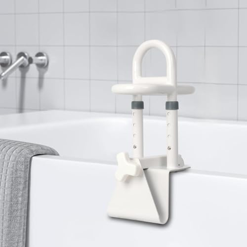 Bathtub Handles for Seniors: Upgraded Triple Grip Bathroom Handles for Elderly,Pregnant,Children,Handicap Grab Bars for Side of Tub,Supports 350 LBS Safety Grab Bar