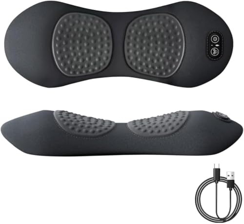 Triple Fusion Back Massager 3-en-1 coussin lombaire chauffant avec vibration pour sciatique, soutien dorsal ergonomique, alignement de la colonne vertébrale, sommeil