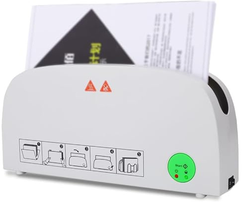 A4 termisk bindningsmaskin - Elektrisk smältbindningsmaskin med 33 mm max bindningstjocklek - A4 Book Ridge-bindning - för fotoalbum, dokument och rapporter