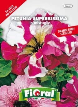 Sementi da fiore di qualità in bustina per uso amatoriale (PETUNIA SUPERBISSIMA IN MISCUGLIO)