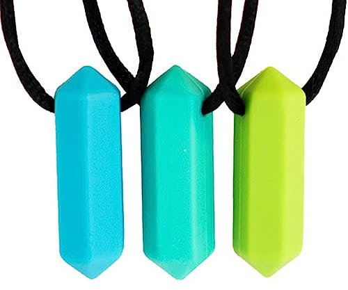 Tilcare Chew Chew Sensory Kauen Halskette - Am besten für Kinder oder Erwachsene, die gerne beißen oder Autismus haben - Langlebiges und starkes Silikon-Kauspielzeug - Kaukette für Jungen und Mädchen