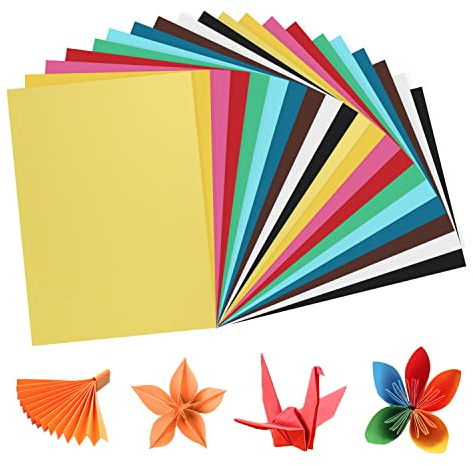 ASelected 100 Sheets 230gsm Thick Coloured Card A4 Pack Assorted Bright Multi Colour Paper for Craft Cardstock Paper Construction Cutting Paper Cardboard for Crafting 10 Assorted Colours 230gm