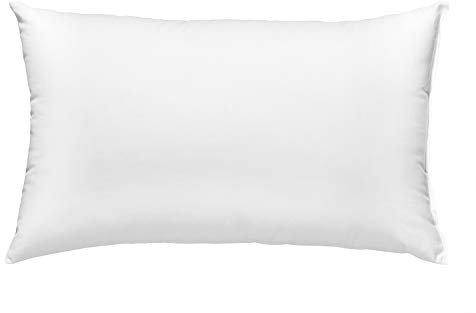sleepling Daunenkissen Federkissen 30x50 cm, 100% Daunen & Federn, Kopfkissen Sofakissen, 60 Grad waschbar, Kissen aus 100% Baumwolle, weiß